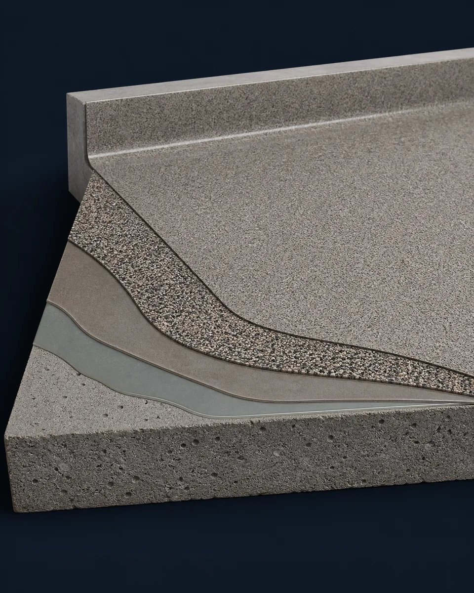 Laagopbouw van PS Granite Fine